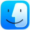 Finder icon in the Dock